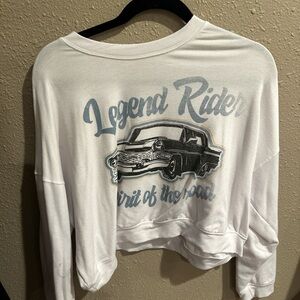 Altar'd State White Legend Rider Sweatshirt